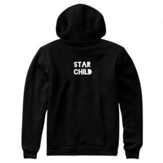 Pull noir à capuche jovenel