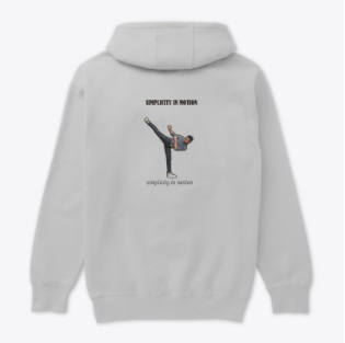 Pull à capuche avec motif